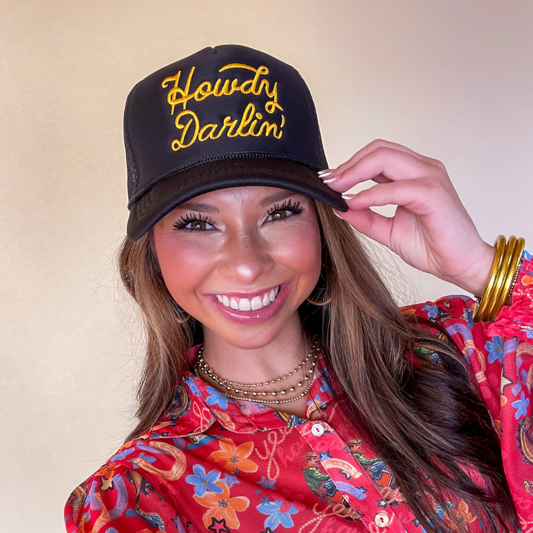 Howdy Darlin Trucker Cap in Multiple Color Options