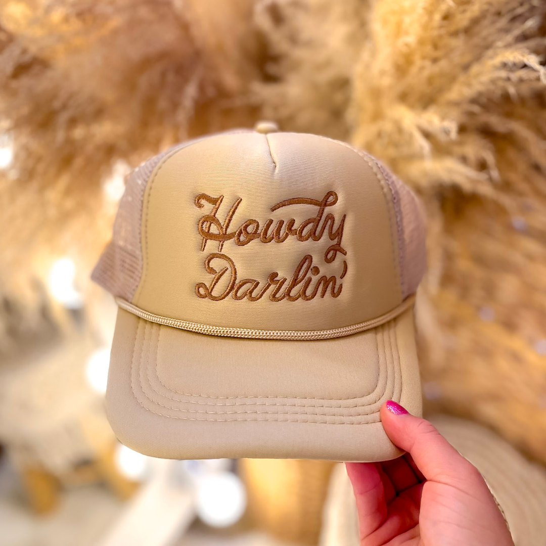 Howdy Darlin Trucker Cap in Multiple Color Options