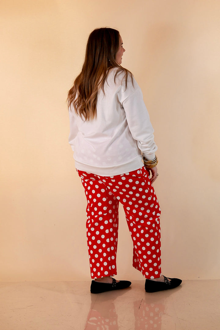 Hurry Down the Chimney Santa Baby Sweatshirt in White