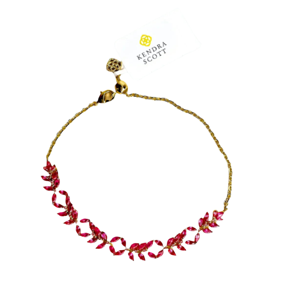 Kendra Scott | Rosalie Gold Tennis Bracelet in Pink Crystal