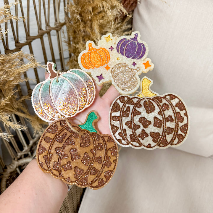 Glitzy Gourds 3 Pumpkin Handmade Freshie in Various Scents