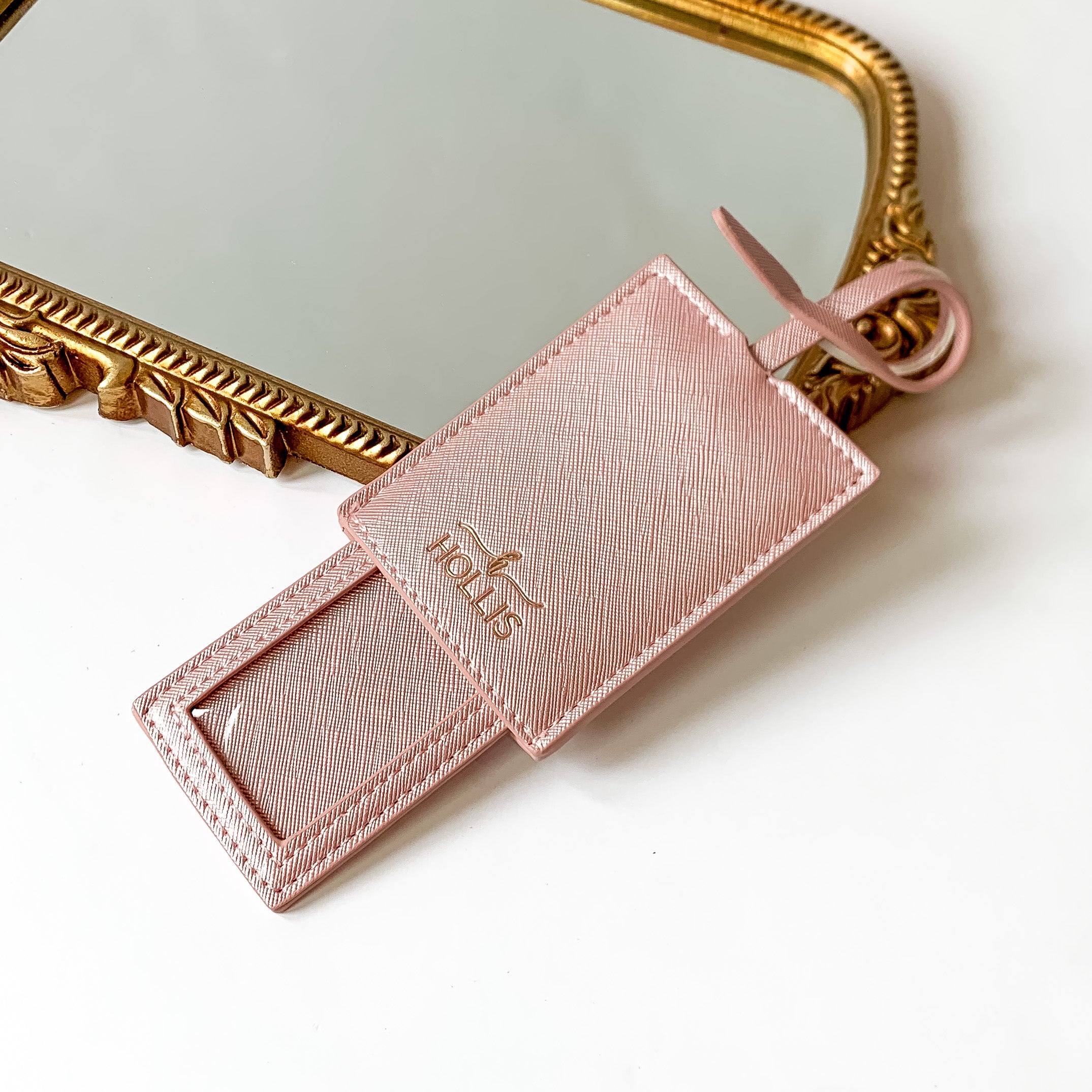 Hollis | Luggage Tag in Blush - Giddy Up Glamour Boutique
