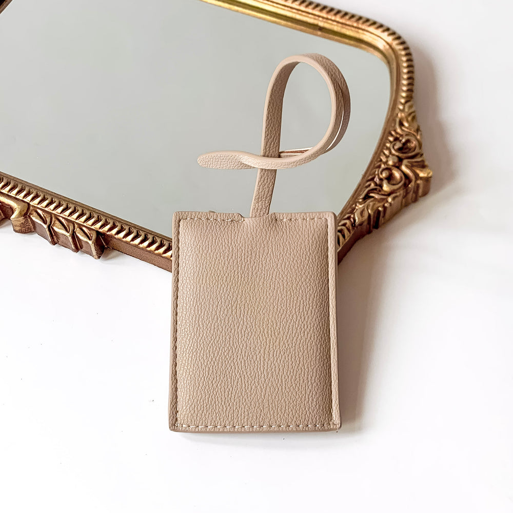 Hollis | Luggage Tag in Nude - Giddy Up Glamour Boutique