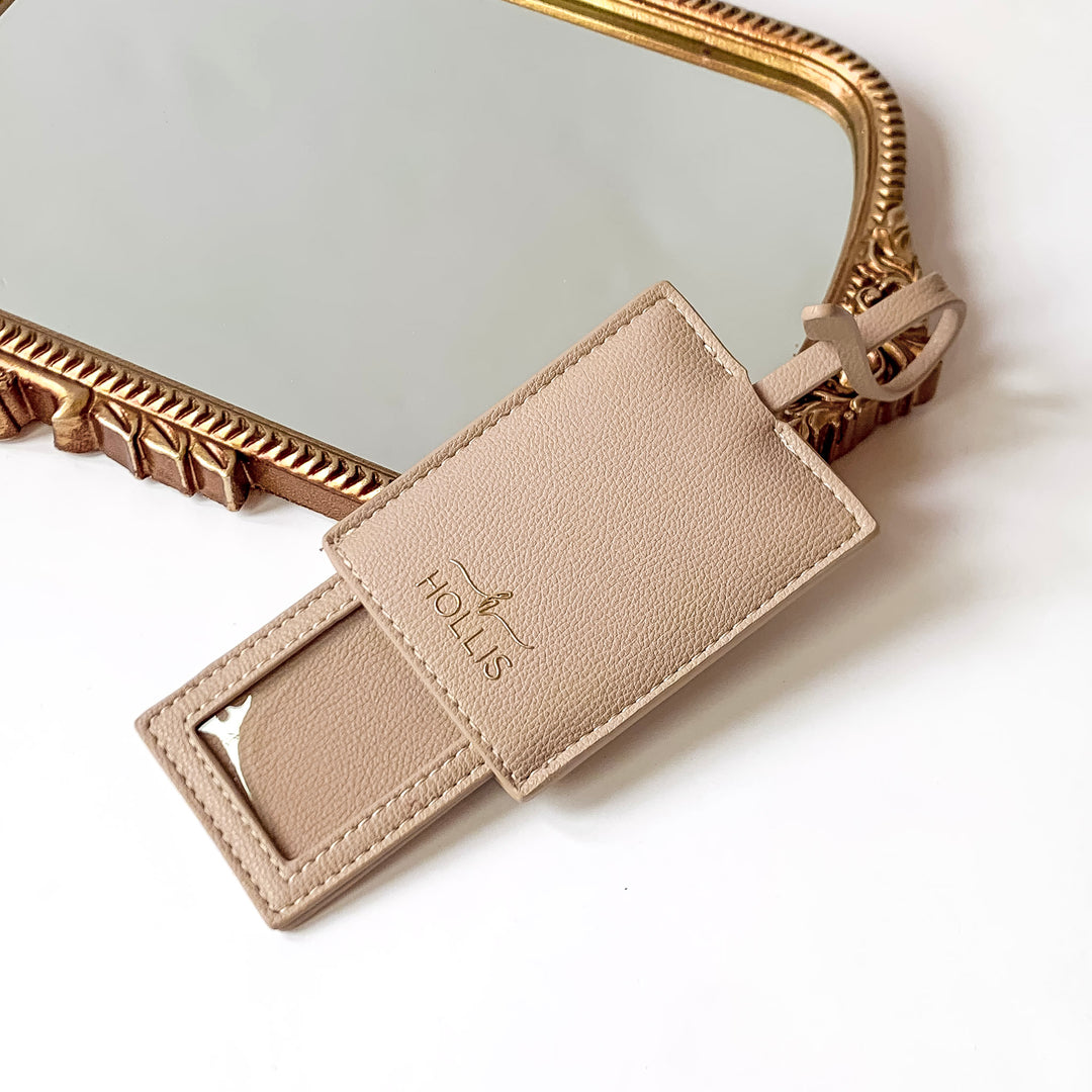 Hollis | Luggage Tag in Nude - Giddy Up Glamour Boutique