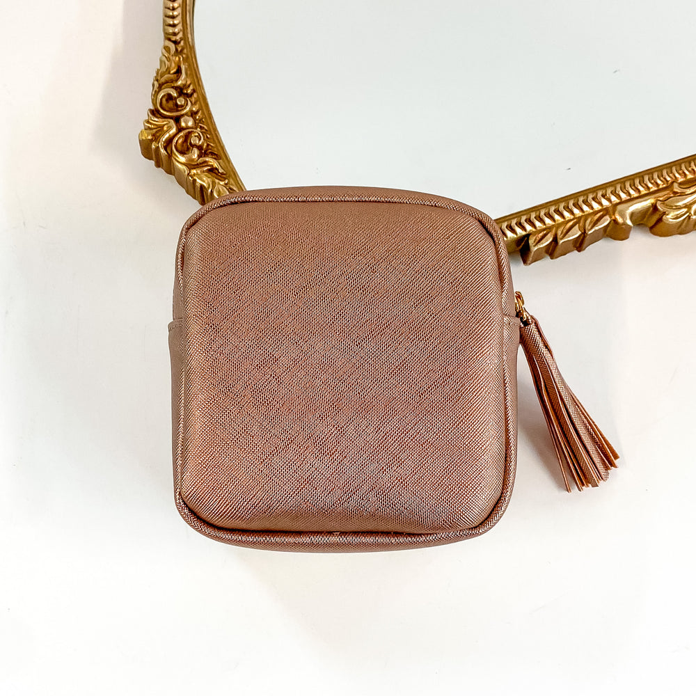 Hollis | Tech Organizer in Metallic Mocha - Giddy Up Glamour Boutique