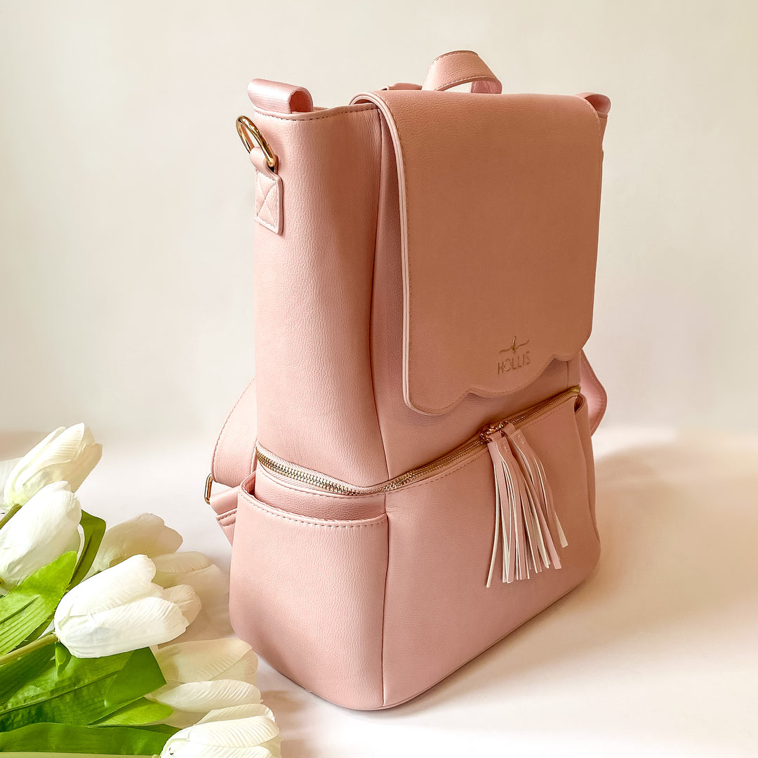 Hollis | Diaper Bag in Blush - Giddy Up Glamour Boutique