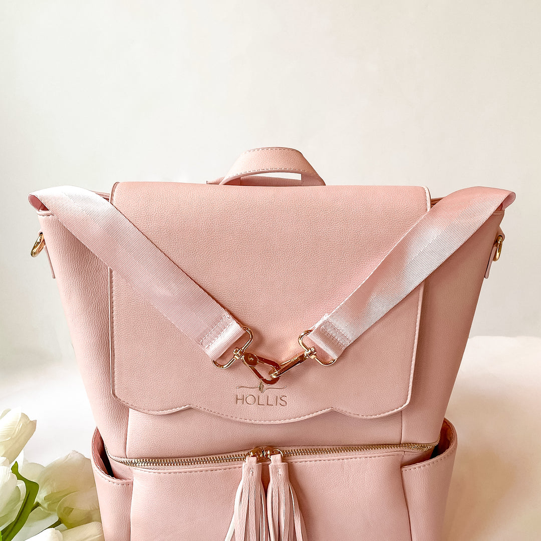 Hollis | Diaper Bag in Blush - Giddy Up Glamour Boutique