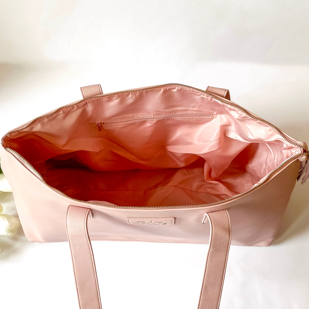 Hollis | Slumber Party Overnighter in Blush - Giddy Up Glamour Boutique