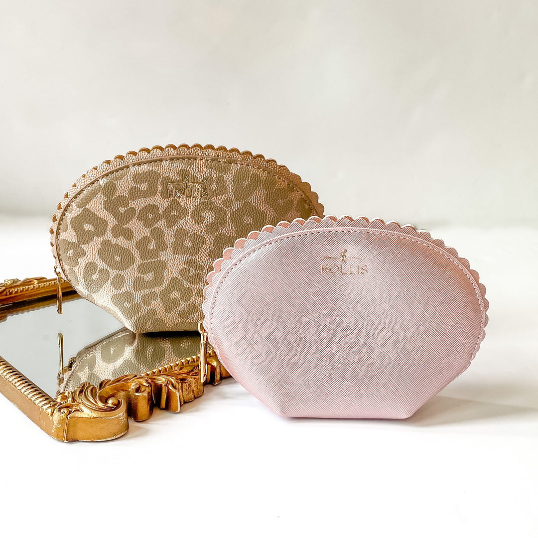 Hollis | Scallop Set in Leopard and Blush - Giddy Up Glamour Boutique