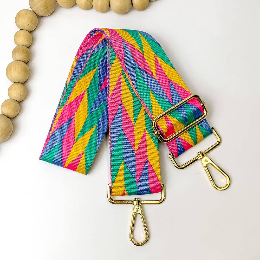 Multicolor Canvas Adjustable Purse Strap - Giddy Up Glamour Boutique