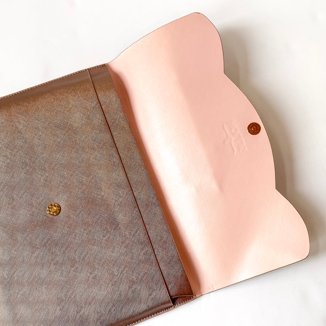 Hollis | Lennyn Laptop Sleeve in Metallic Mocha - Giddy Up Glamour Boutique