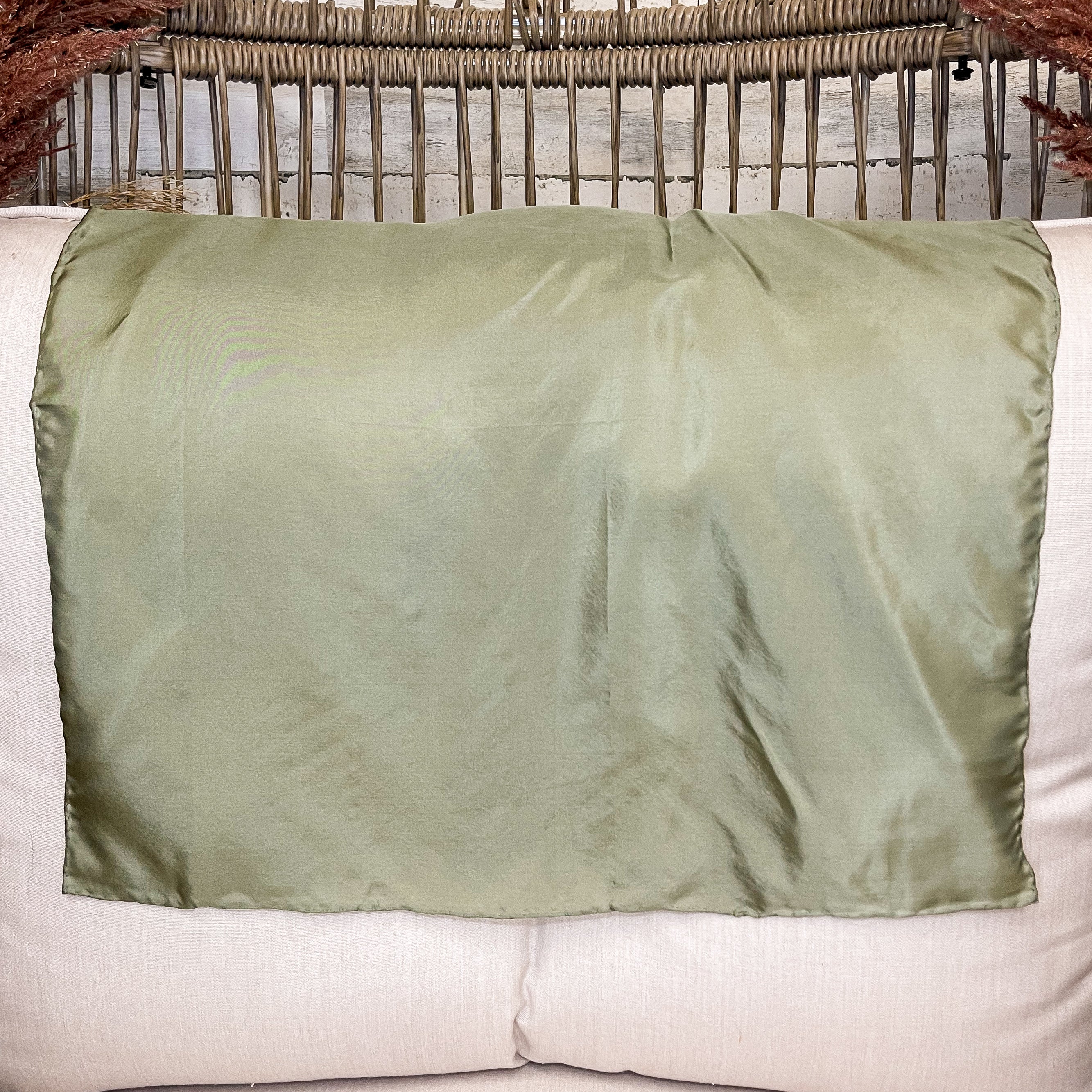 Mini Solid Wild Rag in Sage Green