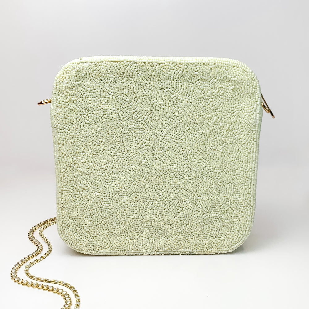 Favorite Day Beaded Bride Purse in Ivory - Giddy Up Glamour Boutique