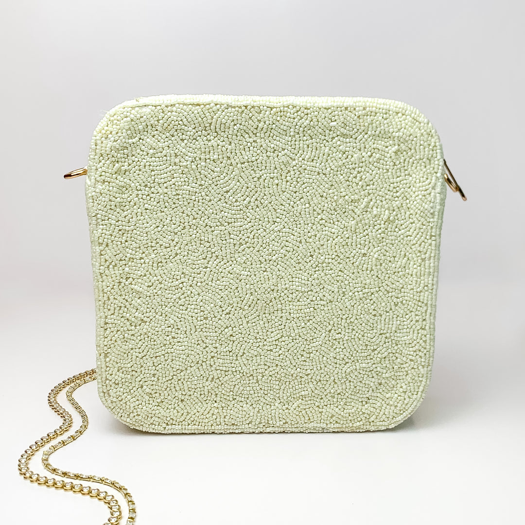 Favorite Day Beaded Bride Purse in Ivory - Giddy Up Glamour Boutique