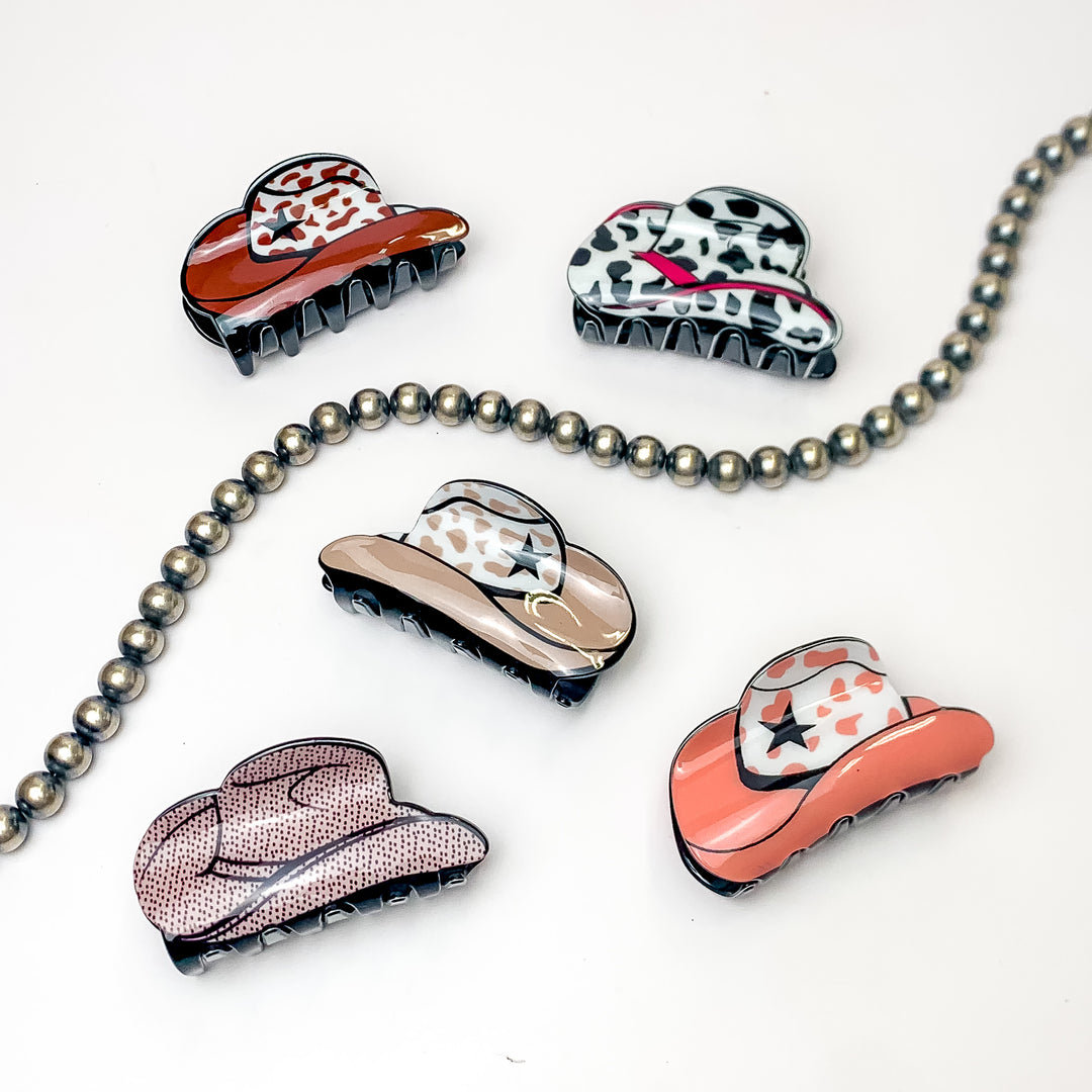 Always Flirting Cowboy Hat Hair Clip in Various Styles - Giddy Up Glamour Boutique