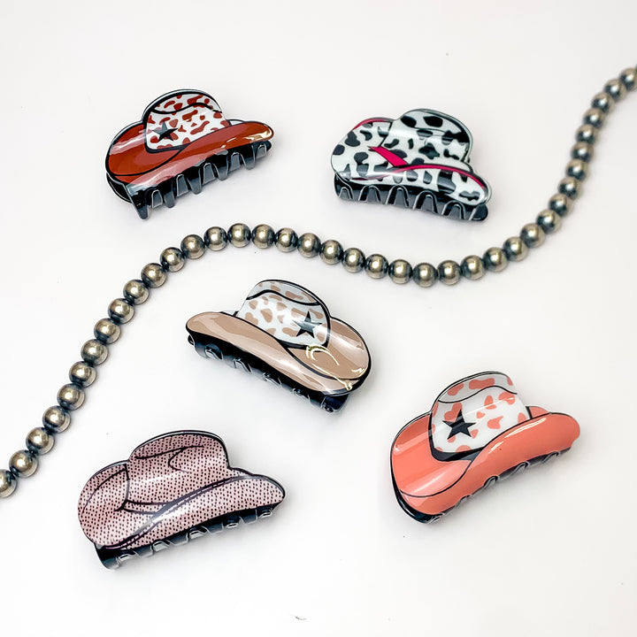 Always Flirting Cowboy Hat Hair Clip in Various Styles - Giddy Up Glamour Boutique
