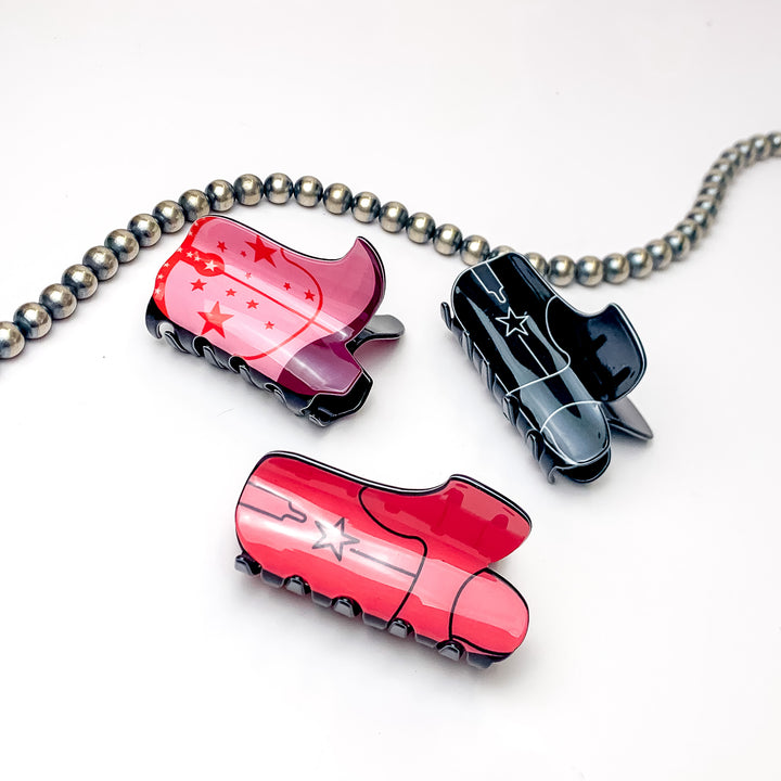 Chance To Charm Cowboy Boot Hair Clip in Various Styles - Giddy Up Glamour Boutique