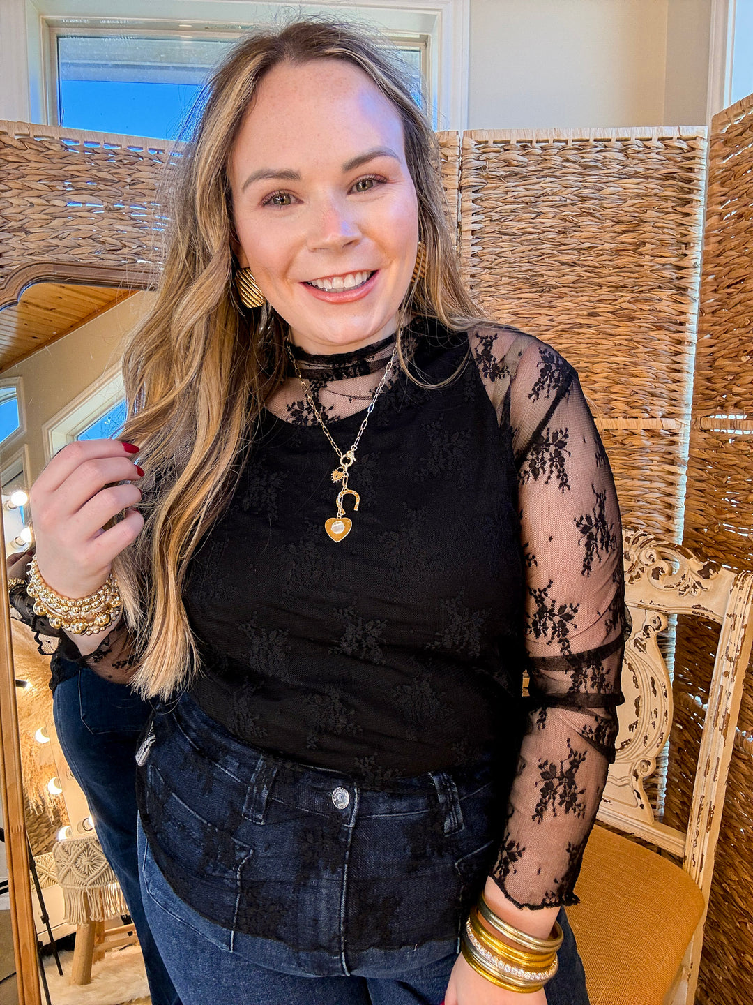 Bracha | Montana Lariat Gold Tone Necklace