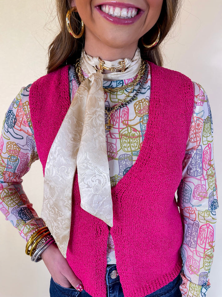 Bridle and Brass Snaffle Bit Scarf Slide Charm Accessory in Gold Tone