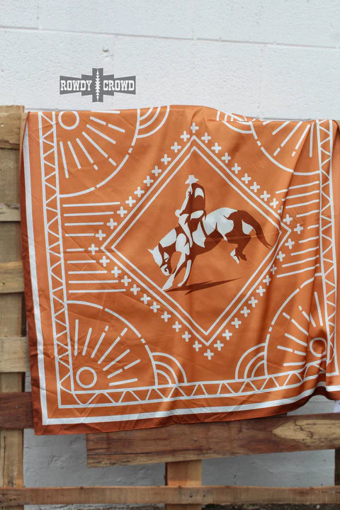 Online Exclusive | Yeehaw Wild Rag in Orange - Giddy Up Glamour Boutique