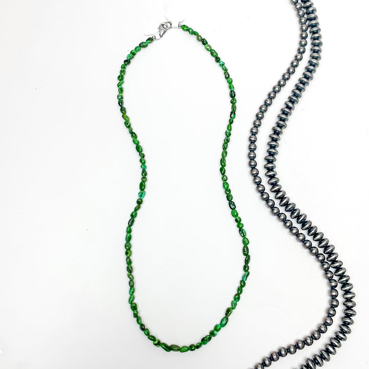 Corina Smith | Navajo Handmade 20"  Sonoran Gold Turquoise Nugget Necklace - Giddy Up Glamour Boutique