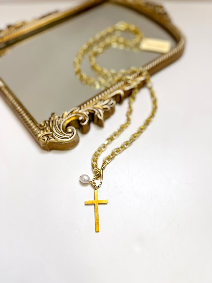 Kinsey Designs | Marigold Cross Wrap Around Necklace in Gold