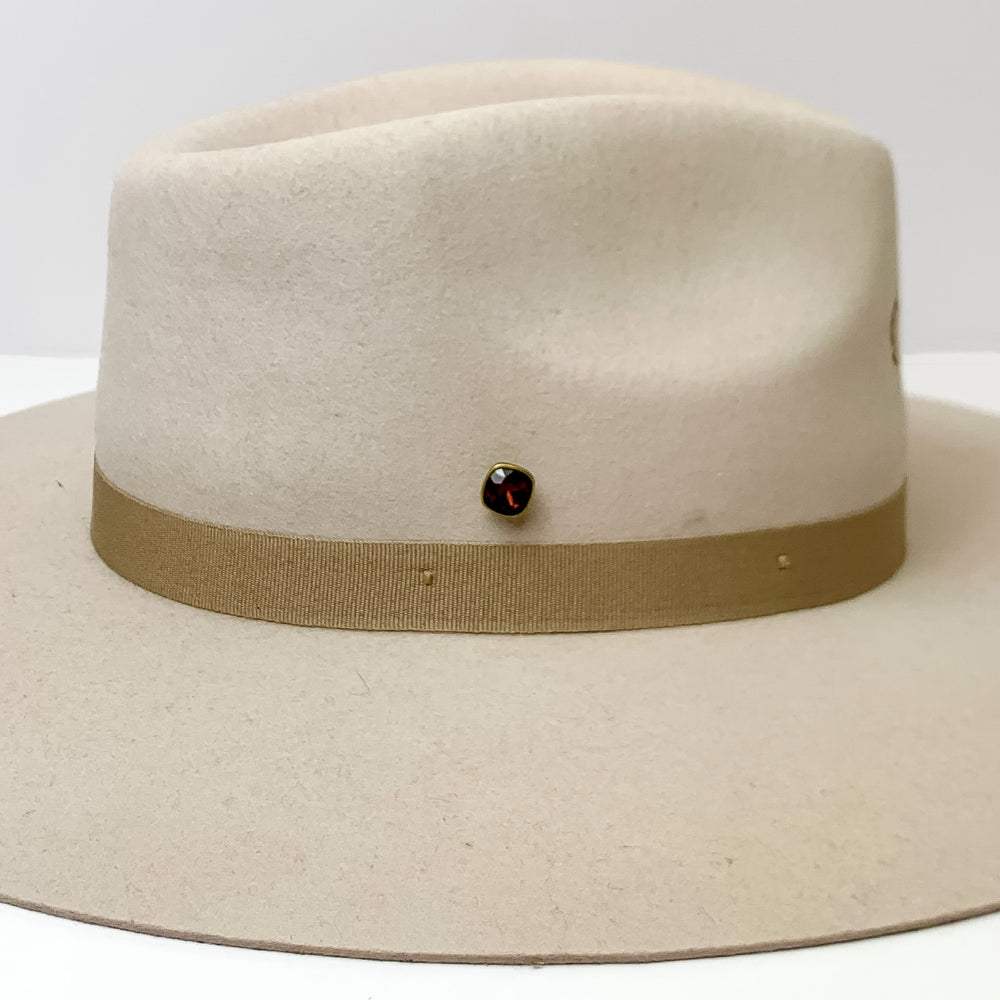 Pink Panache | Bronze Tone 10mm Hat Pin with Maroon Cushion Cut Crystal - Giddy Up Glamour Boutique