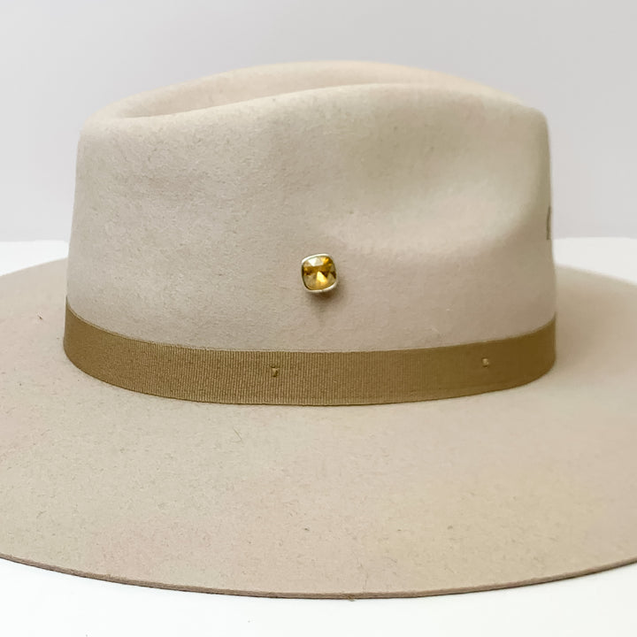 Pink Panache | Silver Tone 12mm Hat Pin with Light Silk Cushion Cut Crystal - Giddy Up Glamour Boutique