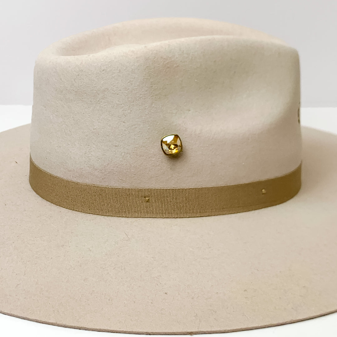 Pink Panache | Bronze Tone 12mm Hat Pin with Golden Shadow Cushion Cut Crystal - Giddy Up Glamour Boutique