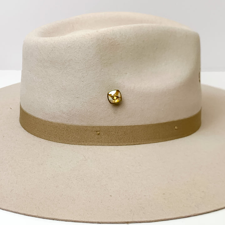 Pink Panache | Bronze Tone 12mm Hat Pin with Golden Shadow Cushion Cut Crystal - Giddy Up Glamour Boutique