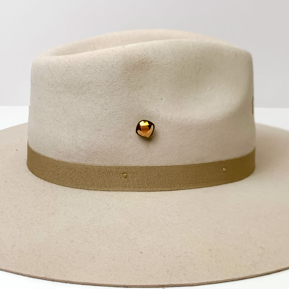 Pink Panache | Bronze Tone 12mm Hat Pin with Rose Gold Cushion Cut Crystal - Giddy Up Glamour Boutique