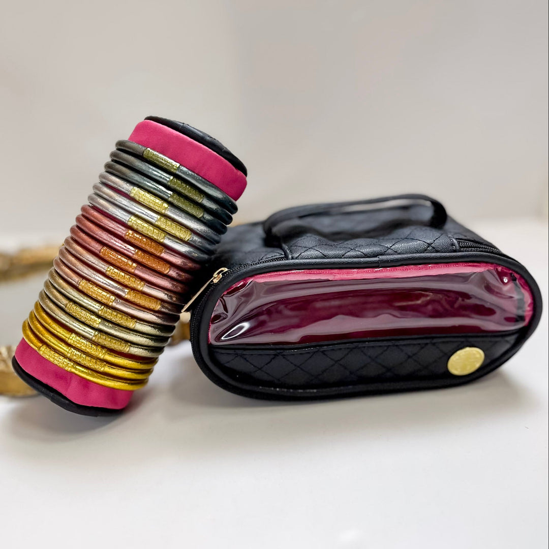 BuDhaGirl | Set of 18 | All Weather Bangles Gift Bundle in Black