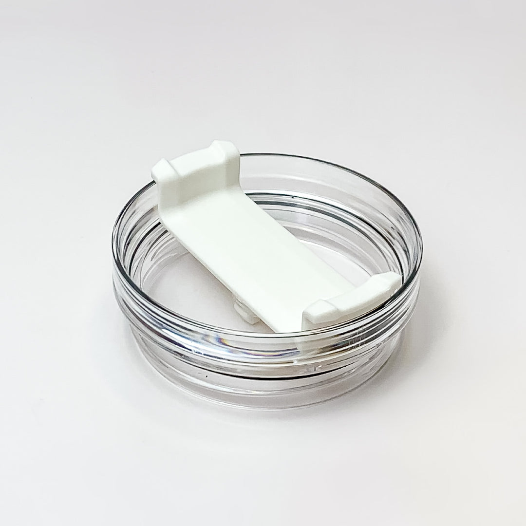 40 oz Tumbler Lid Replacement in White - Giddy Up Glamour Boutique