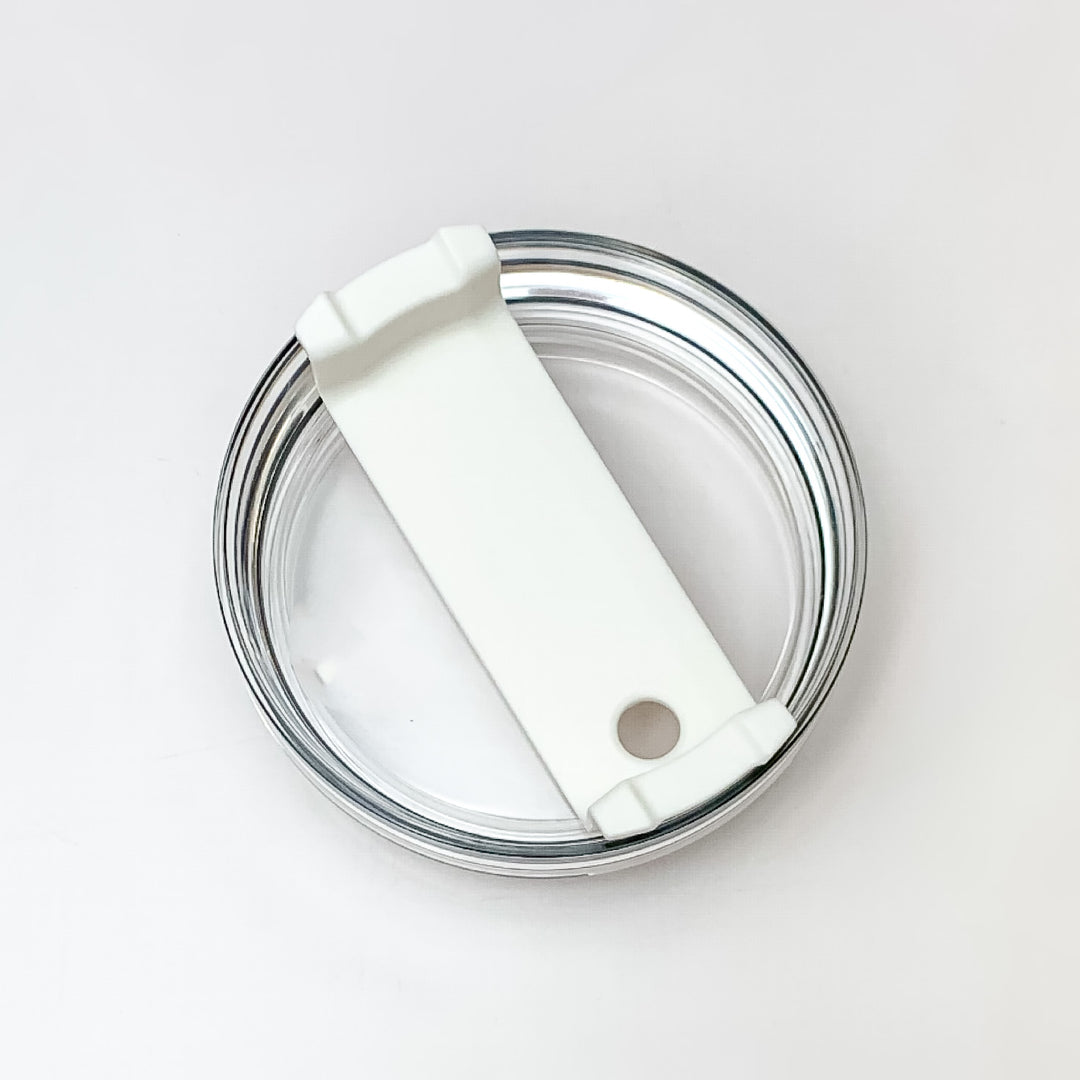 40 oz Tumbler Lid Replacement in White - Giddy Up Glamour Boutique