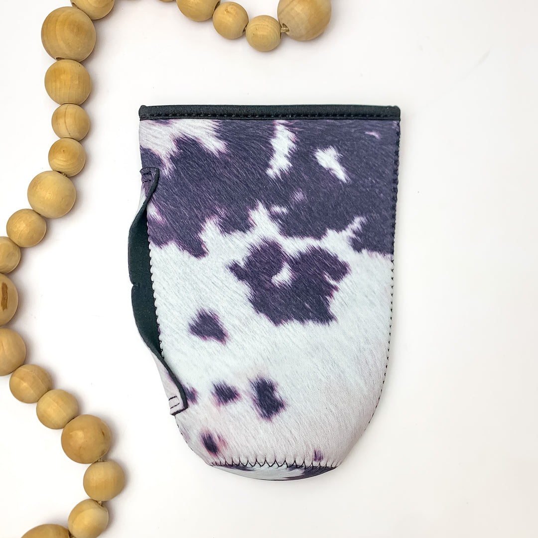 Cow Print Tumbler Drink Sleeve - Giddy Up Glamour Boutique