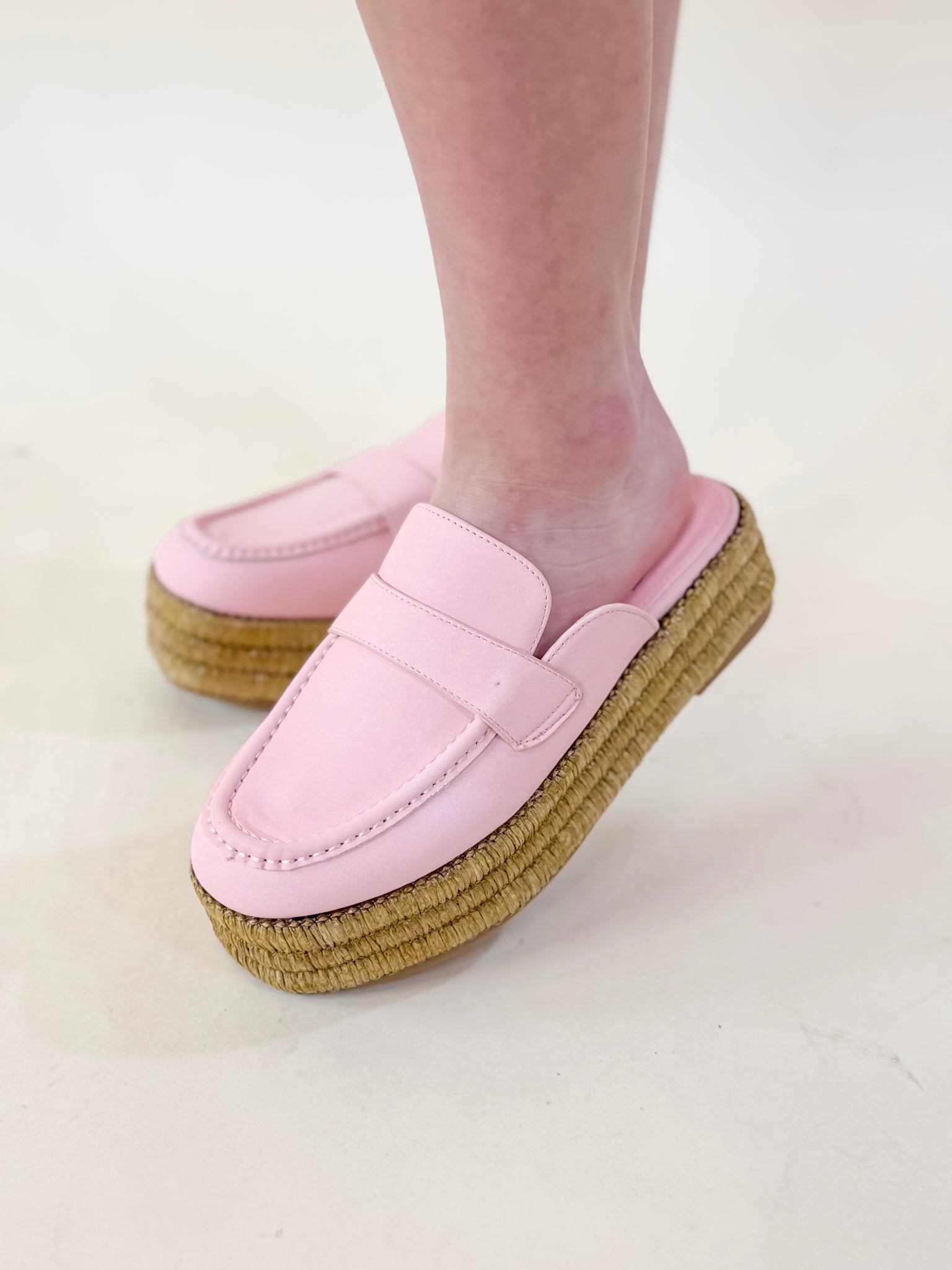 Matisse | Wren Platform Mule Loafer in Pink - Giddy Up Glamour Boutique