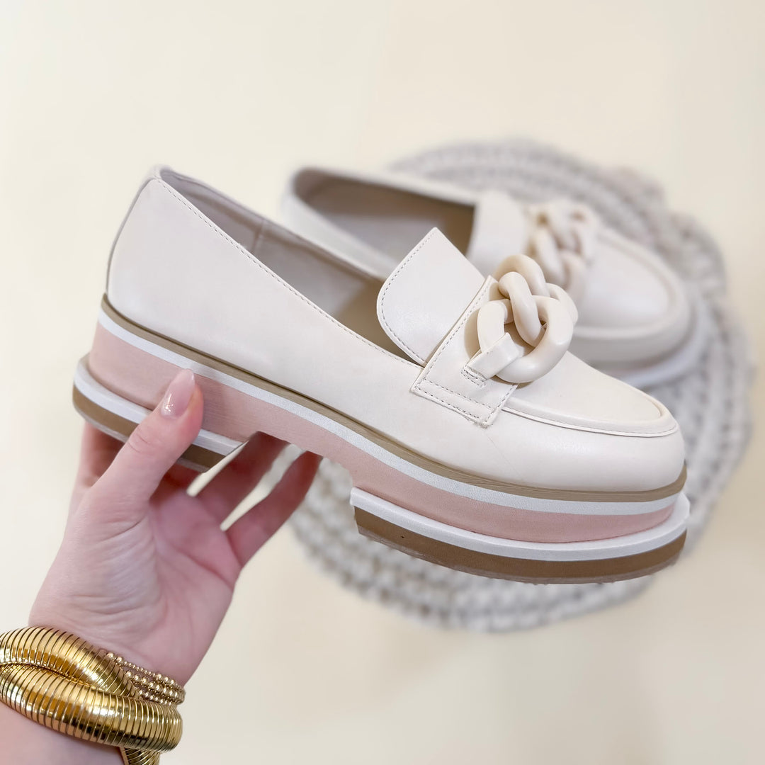 Matisse | Madison Platform Loafer in Bone Cream - Giddy Up Glamour Boutique