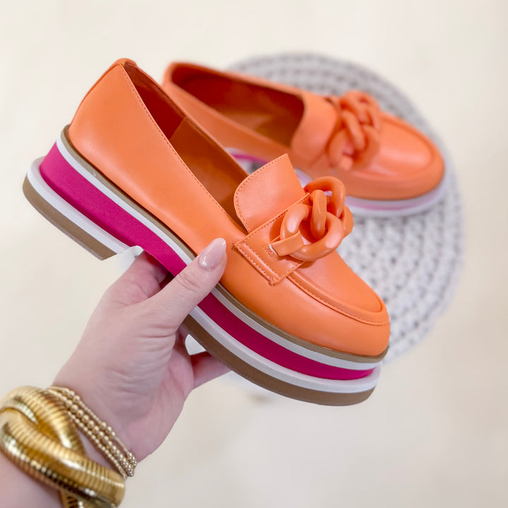 Matisse | Madison Platform Loafer in Orange Sorbet - Giddy Up Glamour Boutique
