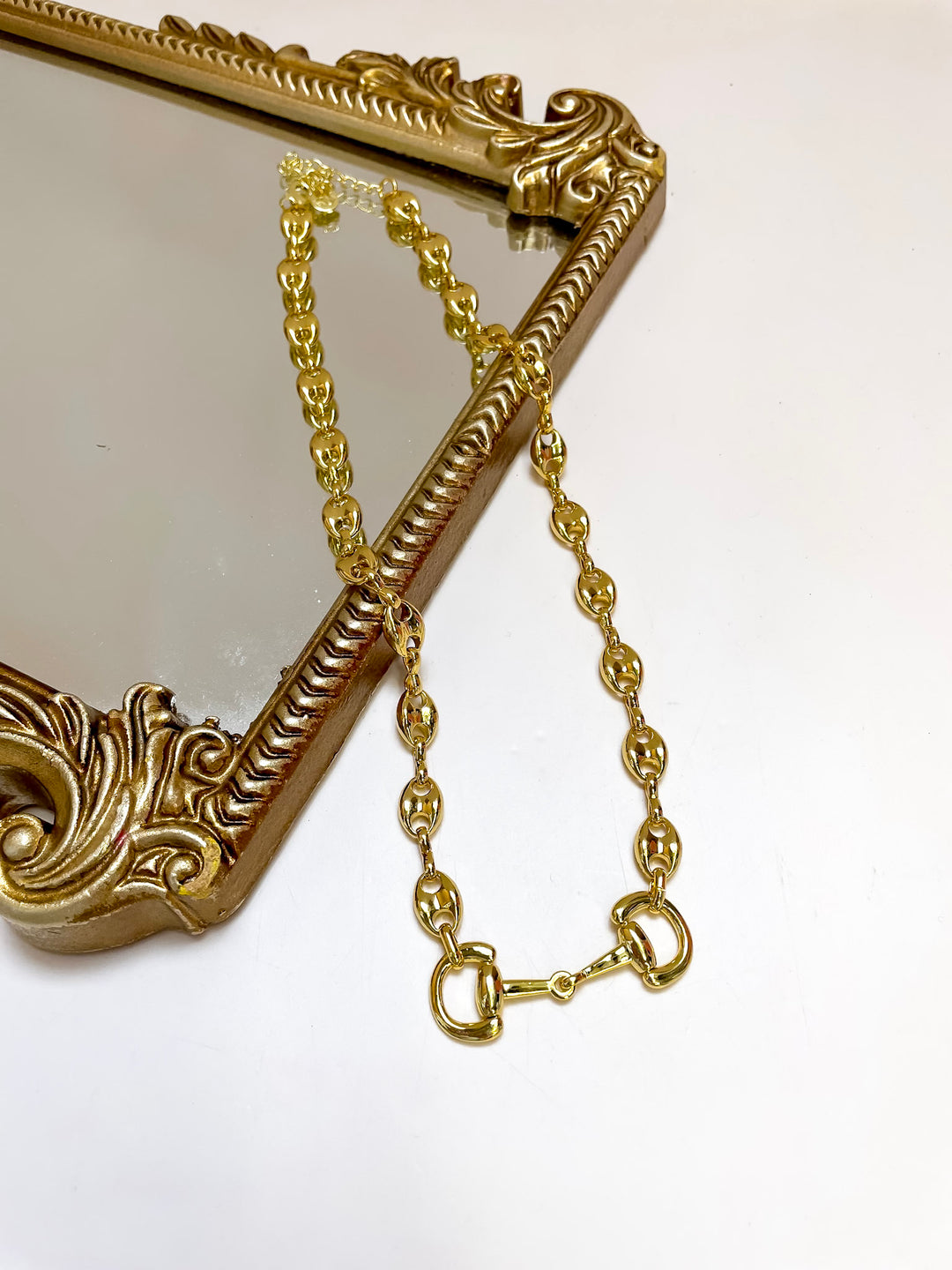 Treasure Jewels | Saddle Luxe Horse Bit Pendant Necklace in Gold