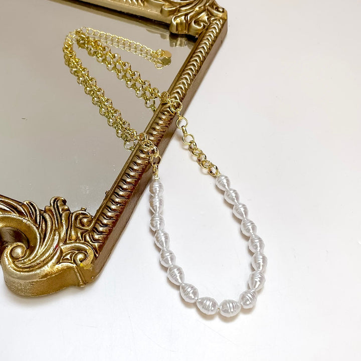 Treasure Jewels | Pearl Pop Rope Chain Necklace with Pearls in Gold
