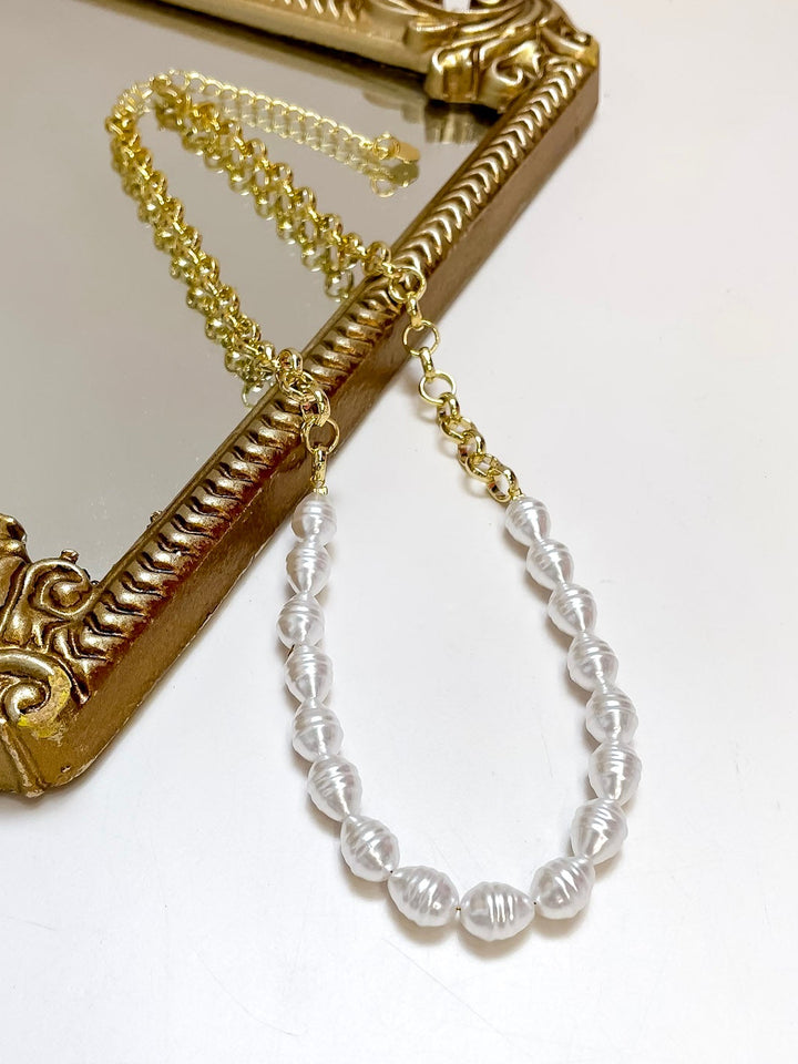 Treasure Jewels | Pearl Pop Rope Chain Necklace with Pearls in Gold