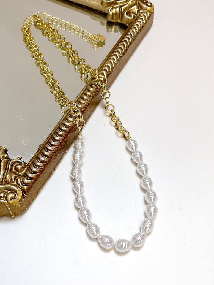 Treasure Jewels | Pearl Pop Rope Chain Necklace with Pearls in Gold