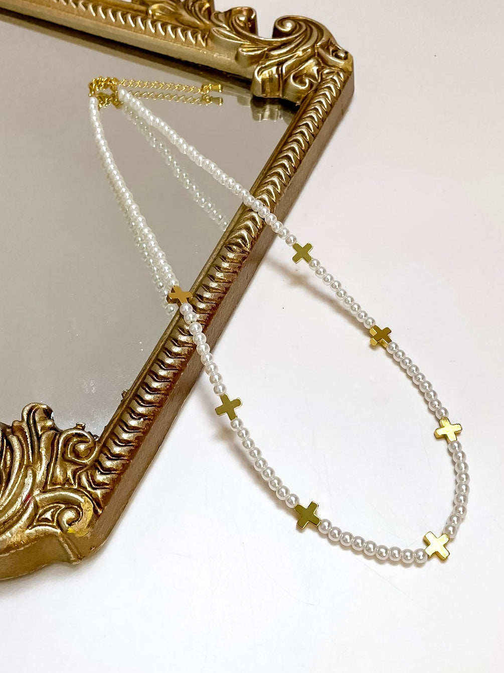 Treasure Jewels | Pearls of Grace Beaded Necklace in Pearl and Gold