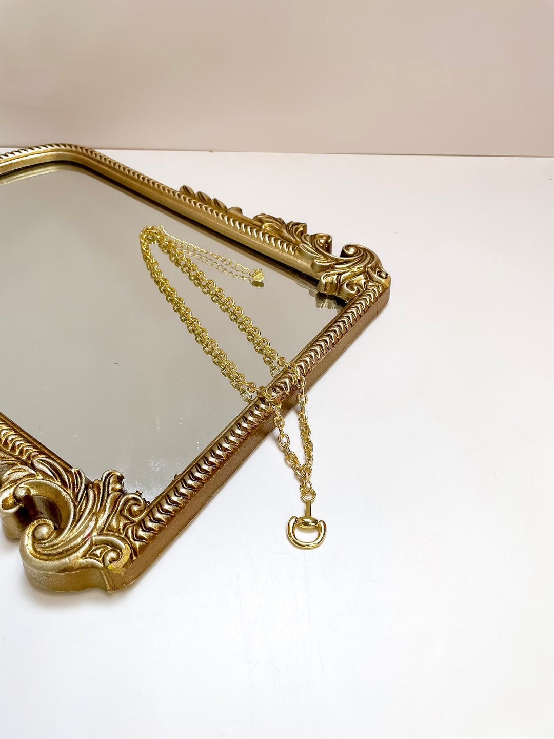 Treasure Jewels | Stable Chic Horse Bit Pendant Necklace in Gold