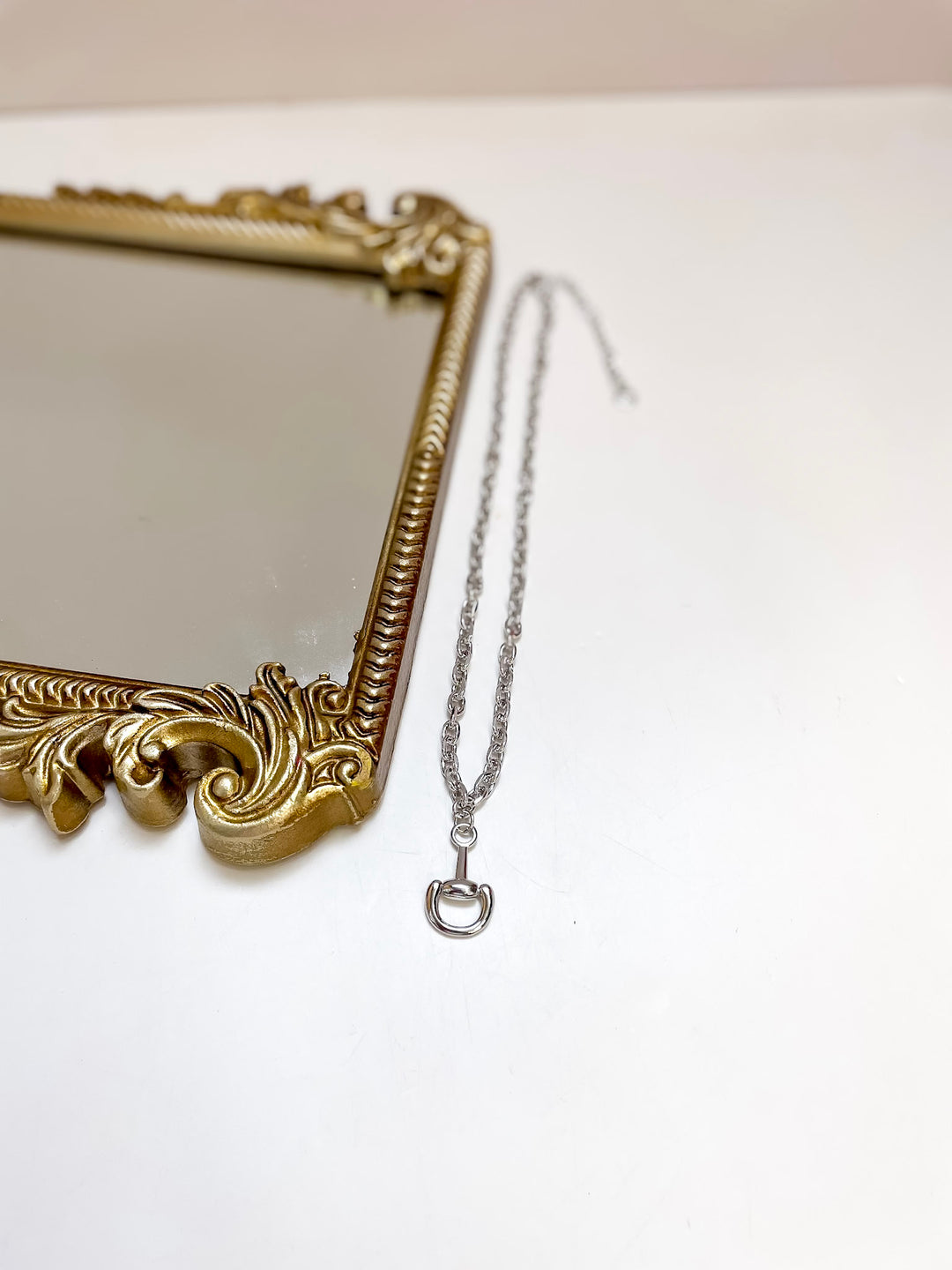 Treasure Jewels | Stable Chic Horse Bit Pendant Necklace in Silver