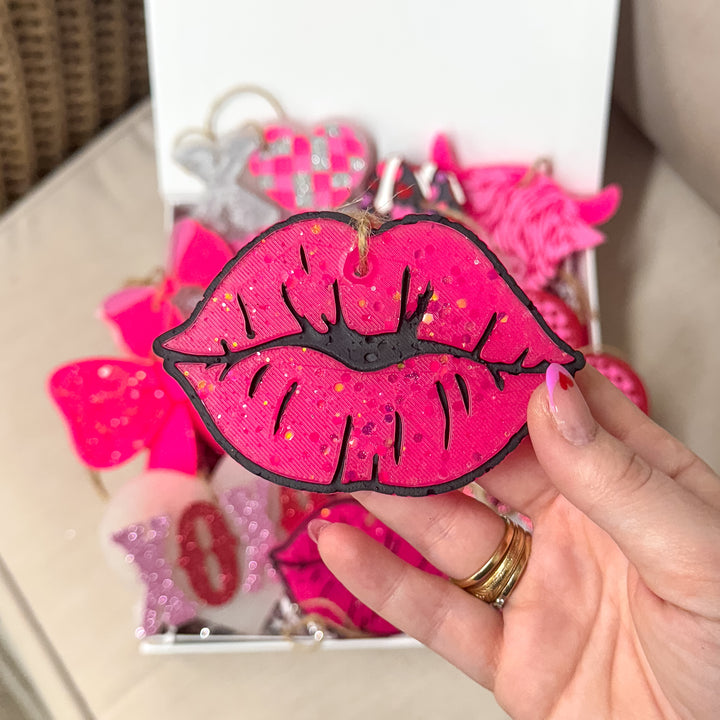 Pucker Up Lips Valentine Car Freshie in Various Scents