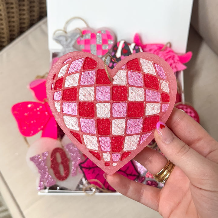 Disco Hearts Valentine Car Freshie in Various Scents