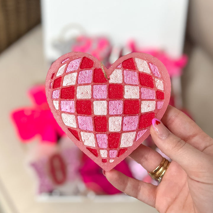 Disco Hearts Valentine Car Freshie in Various Scents