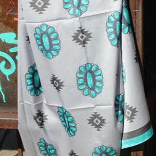 Online Exclusive | Classy Concho Wild Rag in Grey - Giddy Up Glamour Boutique