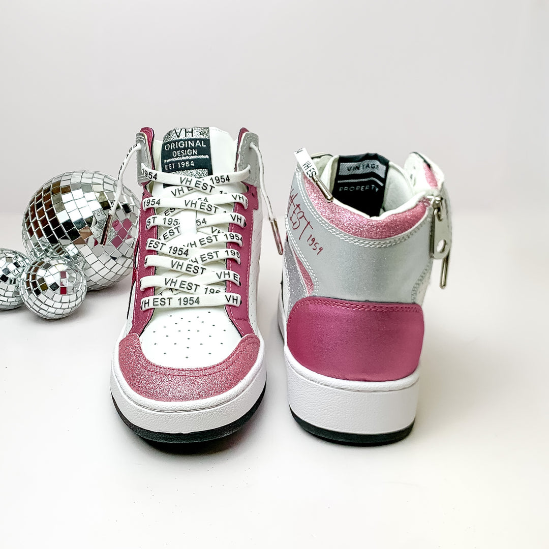 Vintage Havana | Dream High Top Sneakers in Pink Swirl - Giddy Up Glamour Boutique